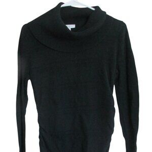 Liz Lange Maternity Turtle Neck Sweater Womens Medium Black Long Sleeve Pullover